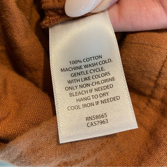 NWOT CASLON Cotton Gauze Belted Short SleeveJumpsuit - Picture 10 of 10